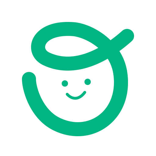 Time Out Sitters large green icon with smiley face.
