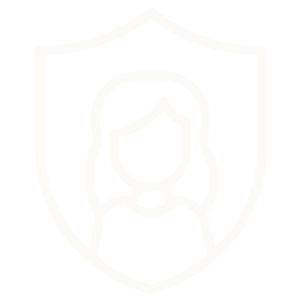 White icon representing vetted babysitters.